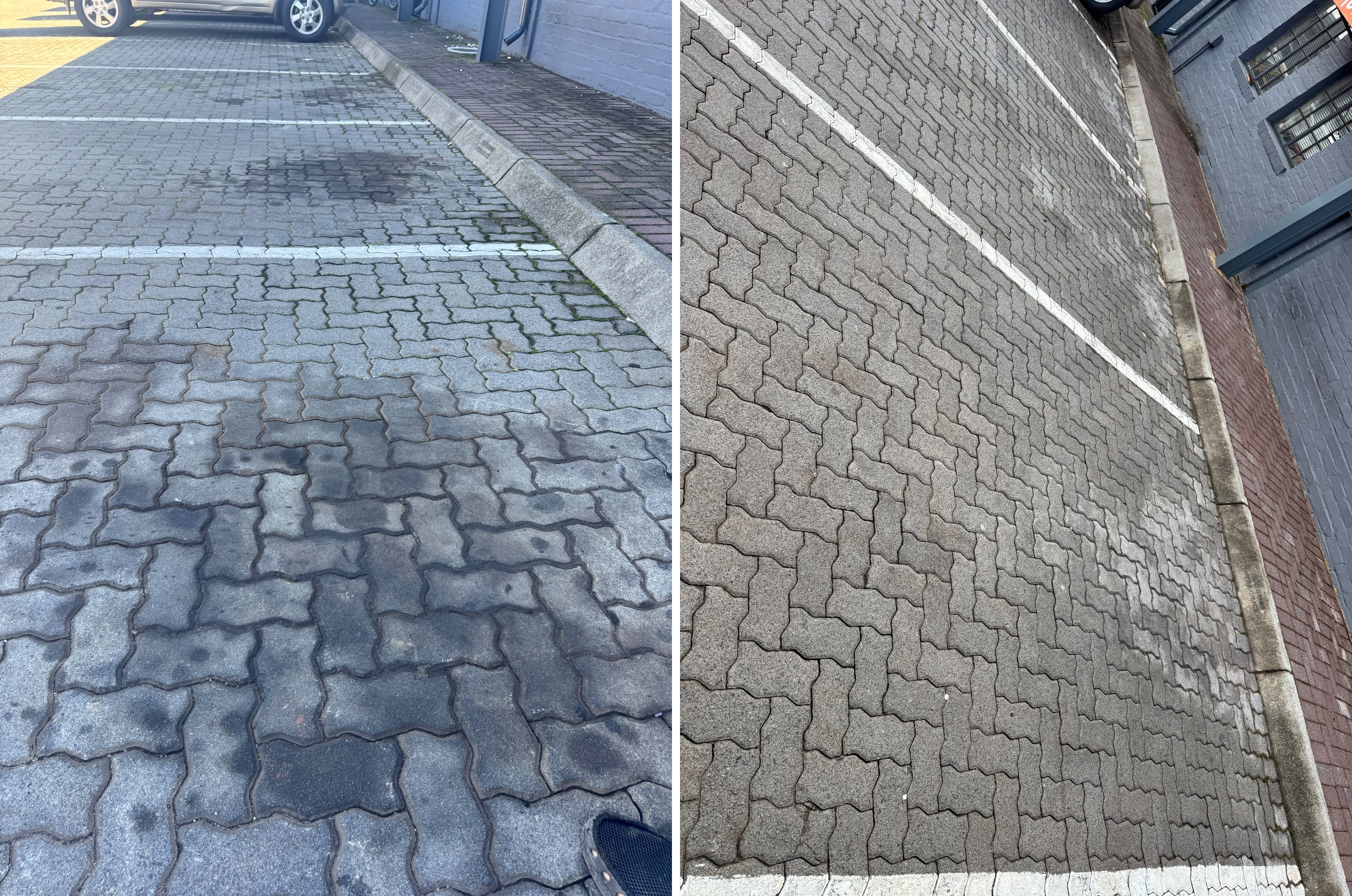 Sealant applied to brick and paving surfaces