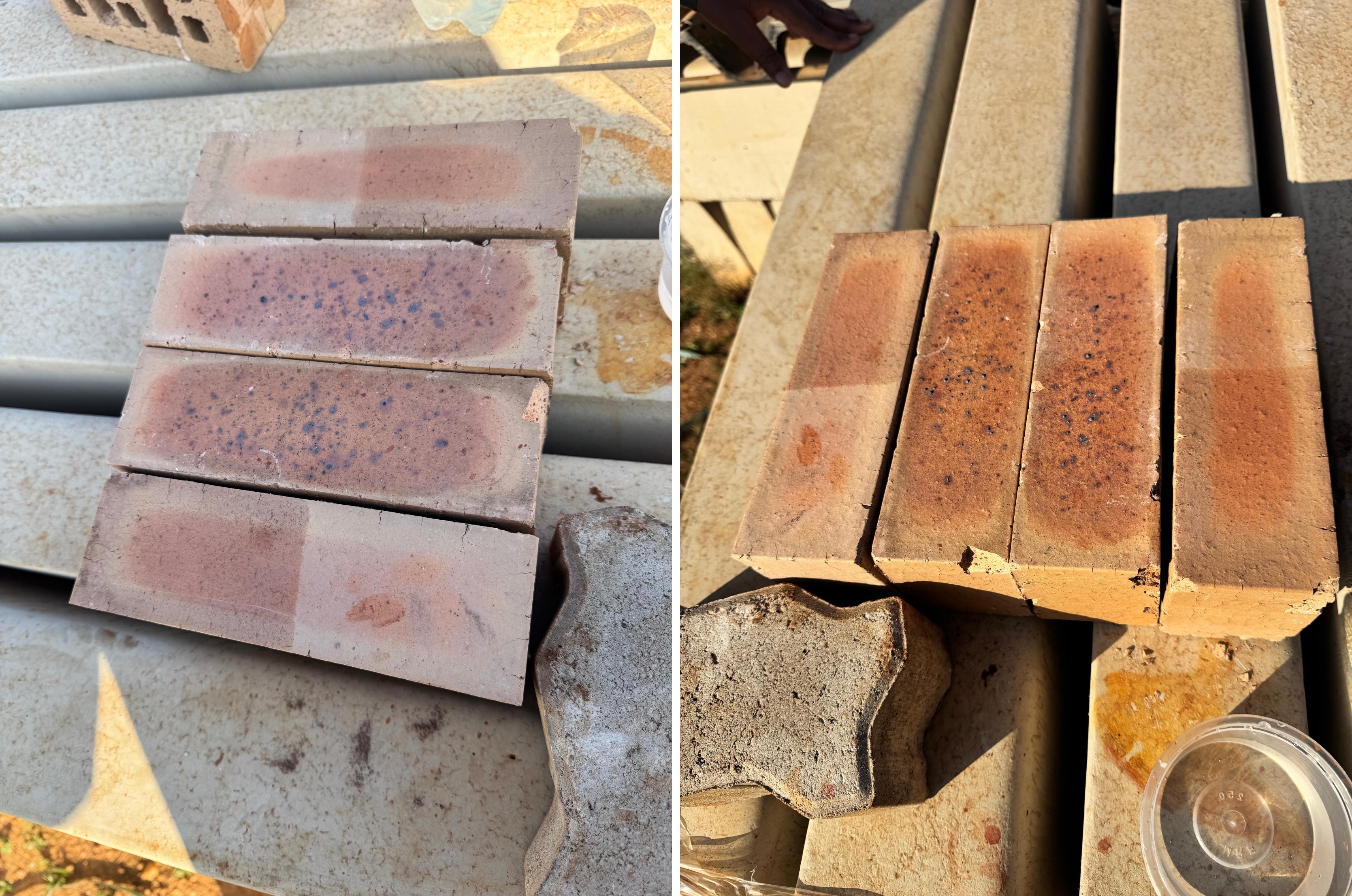 Brick tinting service to restore even brick colour